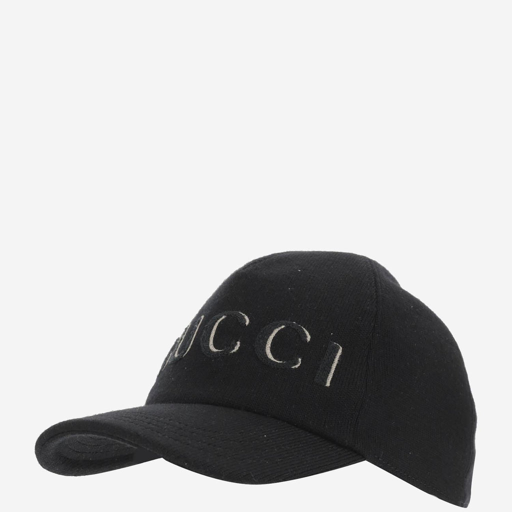 Gucci 817507 Wool Baseball Cap — Black