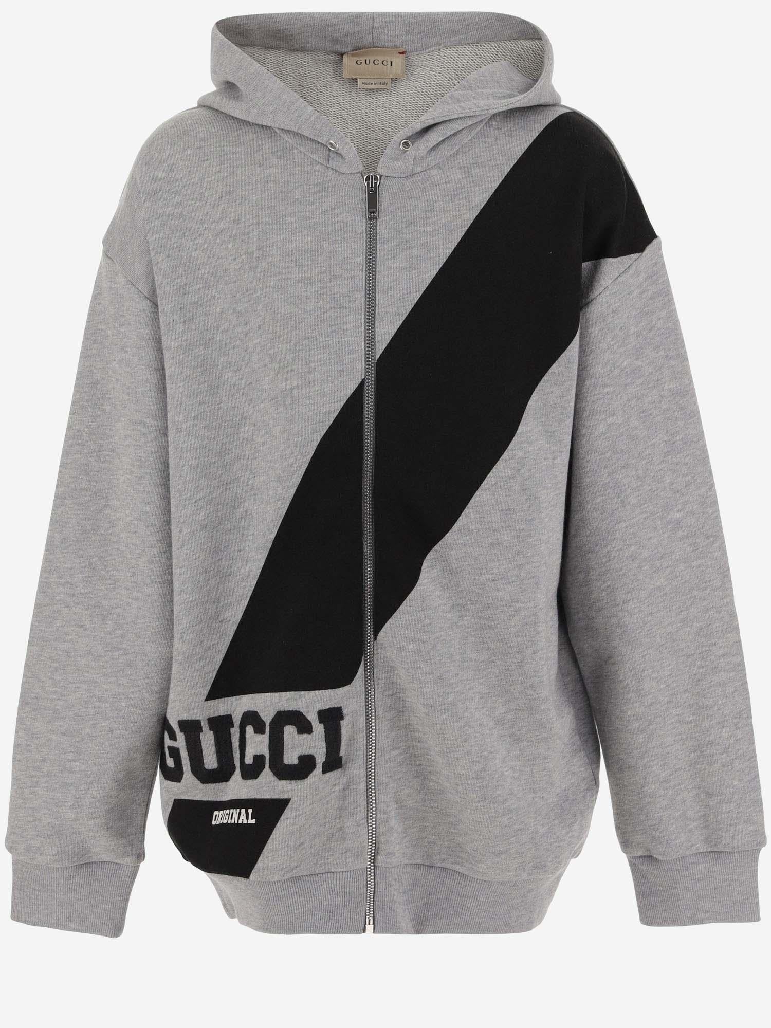 Gucci Cotton Hoodie — Gray