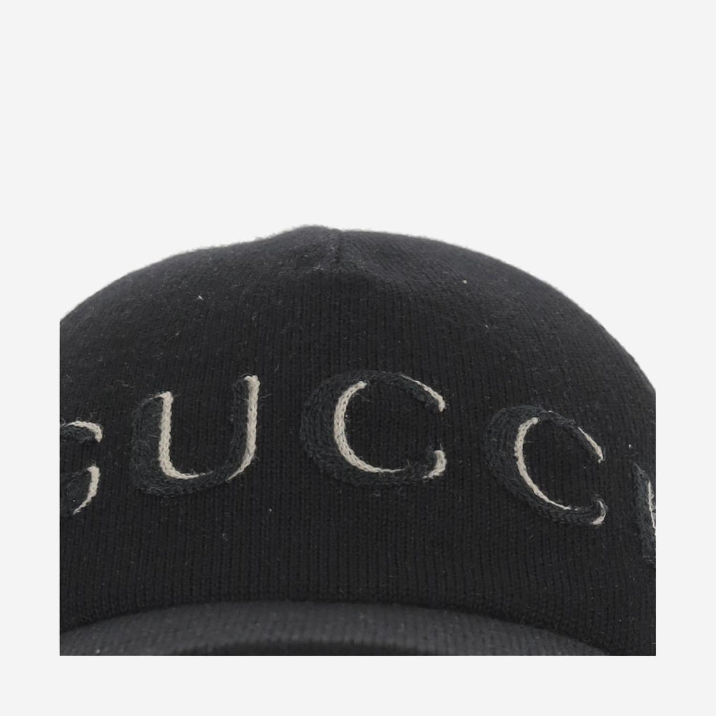Gucci 817507 Wool Baseball Cap — Black