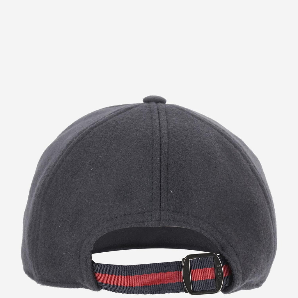 Gucci 843010 Wool Baseball Cap — Navy