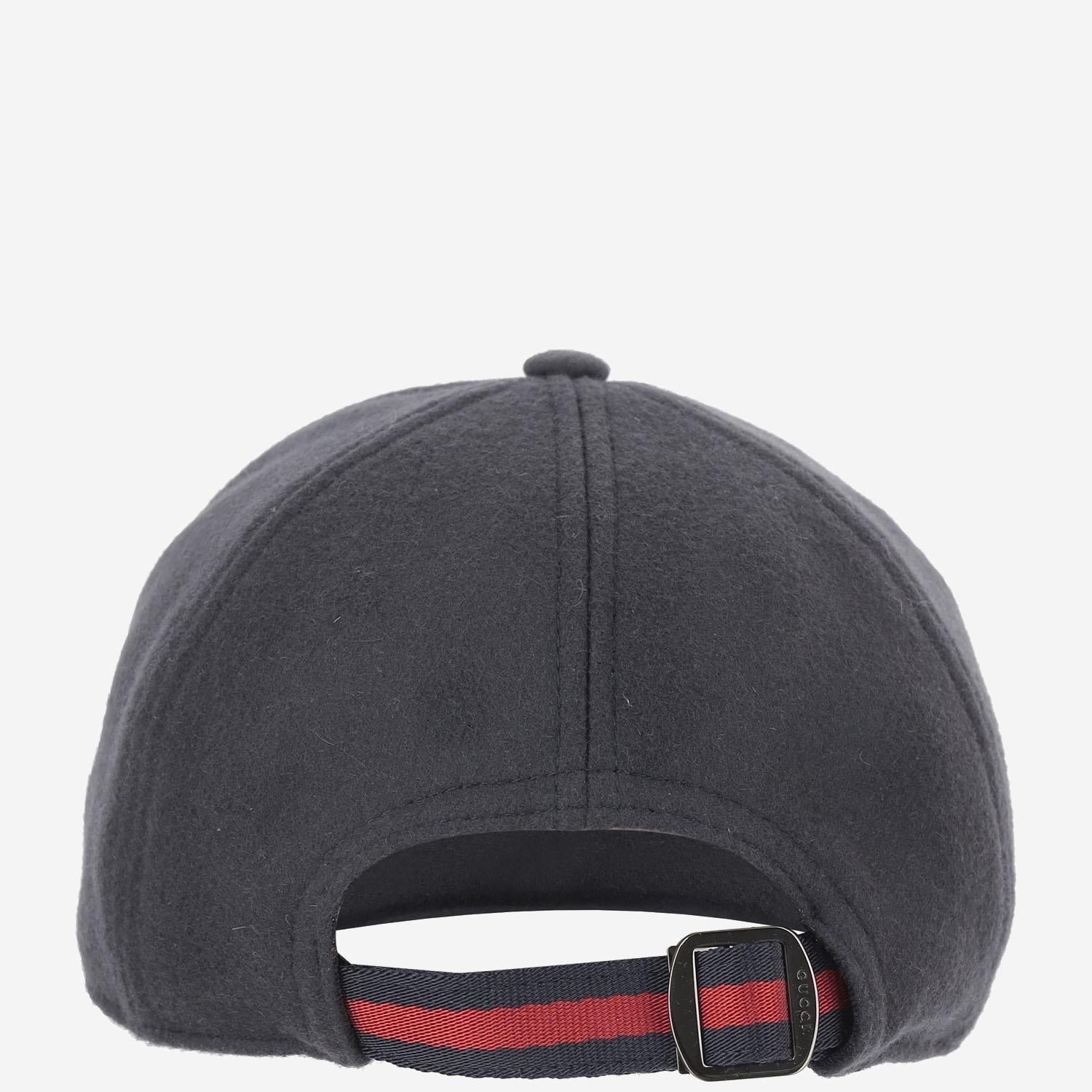 Gucci 843010 Wool Baseball Cap — Navy