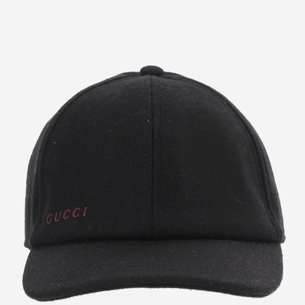 Gucci 843010 Wool Baseball Cap — Black