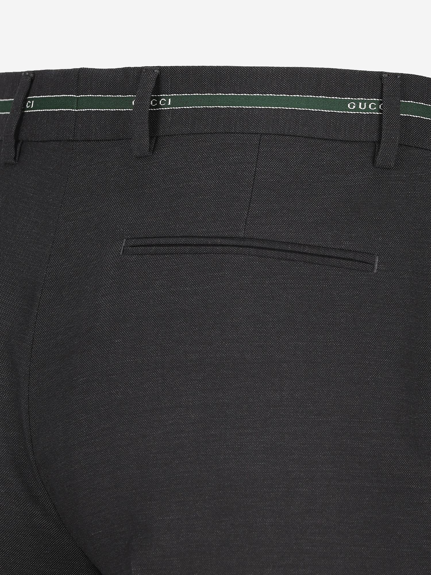 Gucci Wool Trousers — Gray