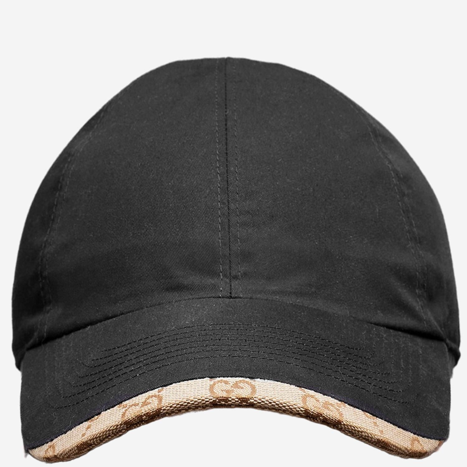 Gucci 875670 Cotton-Blend Baseball Cap — Black