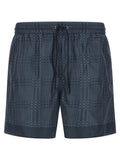 Gucci Gucci Incrocio GG Print Swim Shorts — Blue