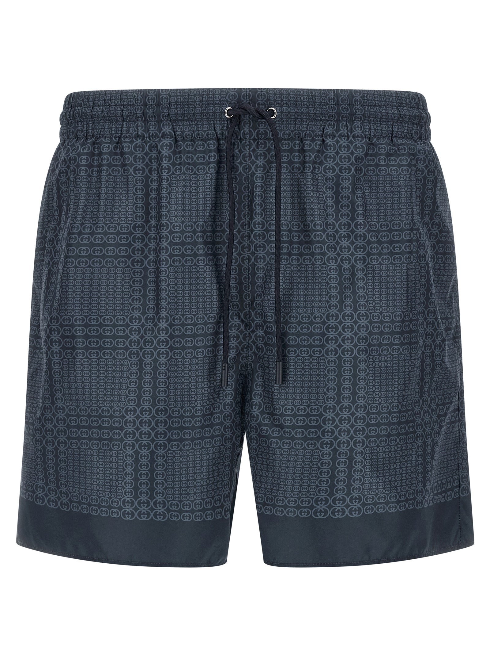 Gucci Gucci Incrocio GG Print Swim Shorts — Blue