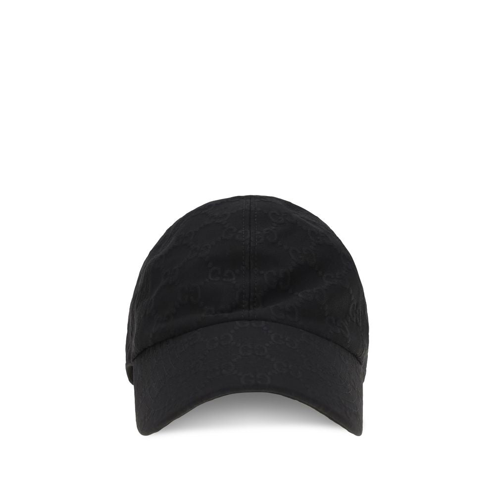 Gucci GU8757443HBMF1000BB GG Cotton Baseball Cap — Black
