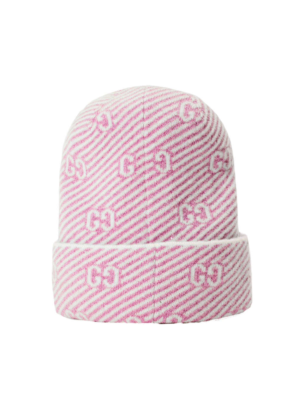 Gucci 6777943GAE45878 GG Monogram Beanie — Pink