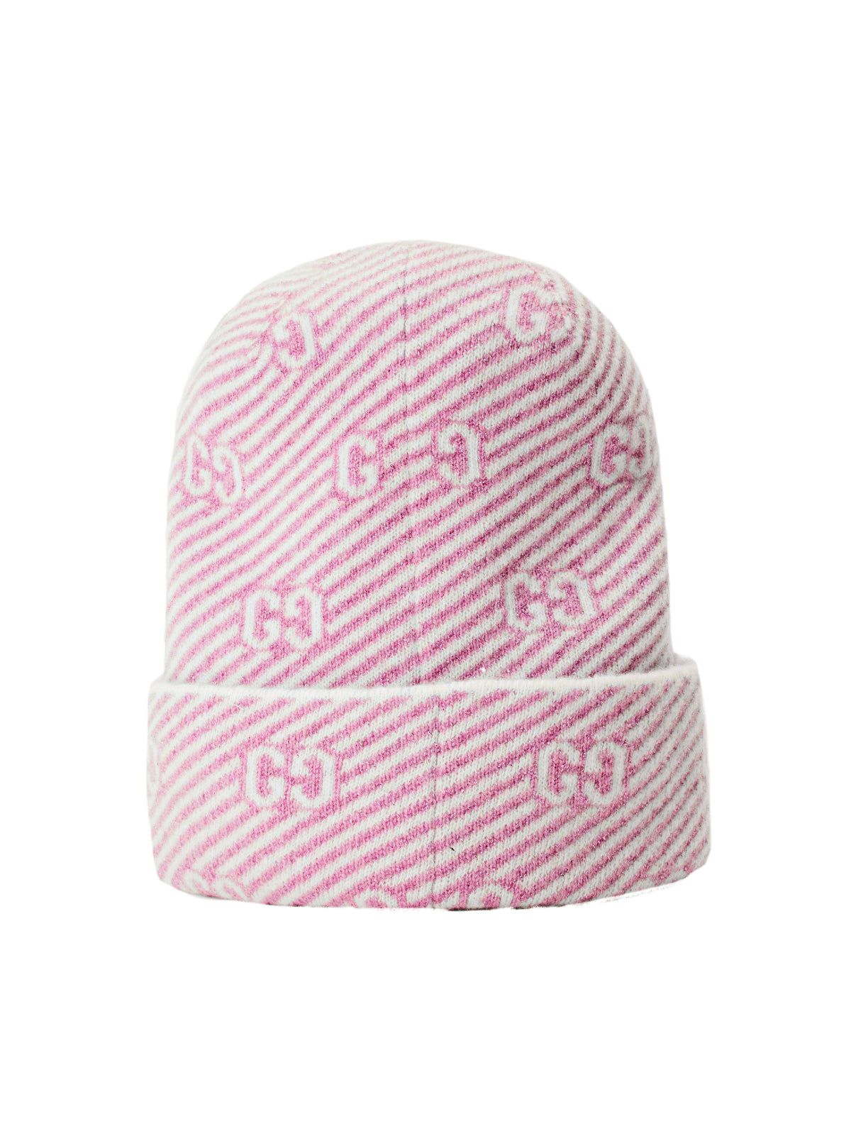 Gucci 6777943GAE45878 GG Monogram Beanie — Pink