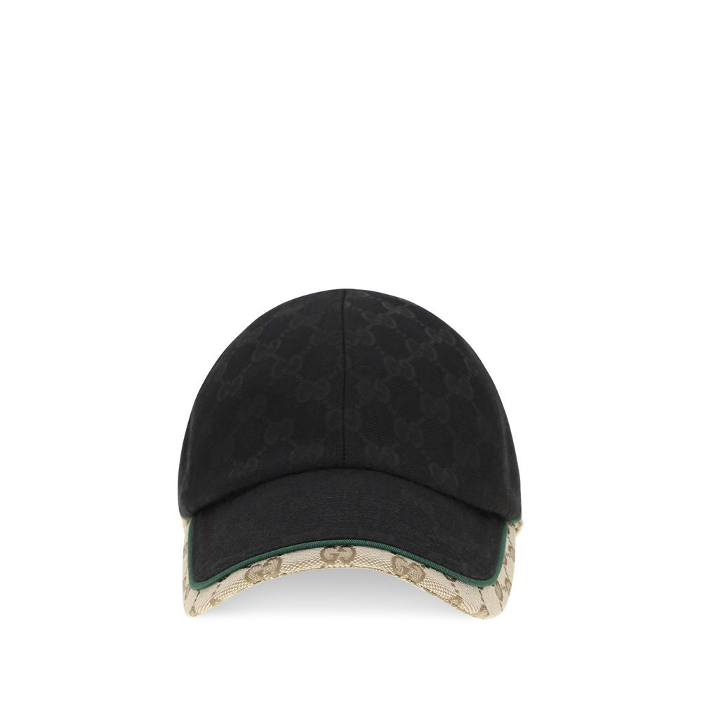 Gucci GUA001I24HBK31079BB GG Motif Baseball Cap — Black