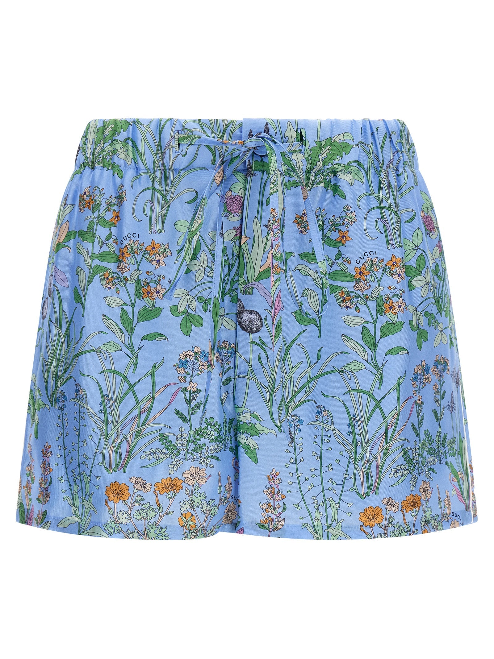 Gucci Flora Bermuda Shorts — Blue