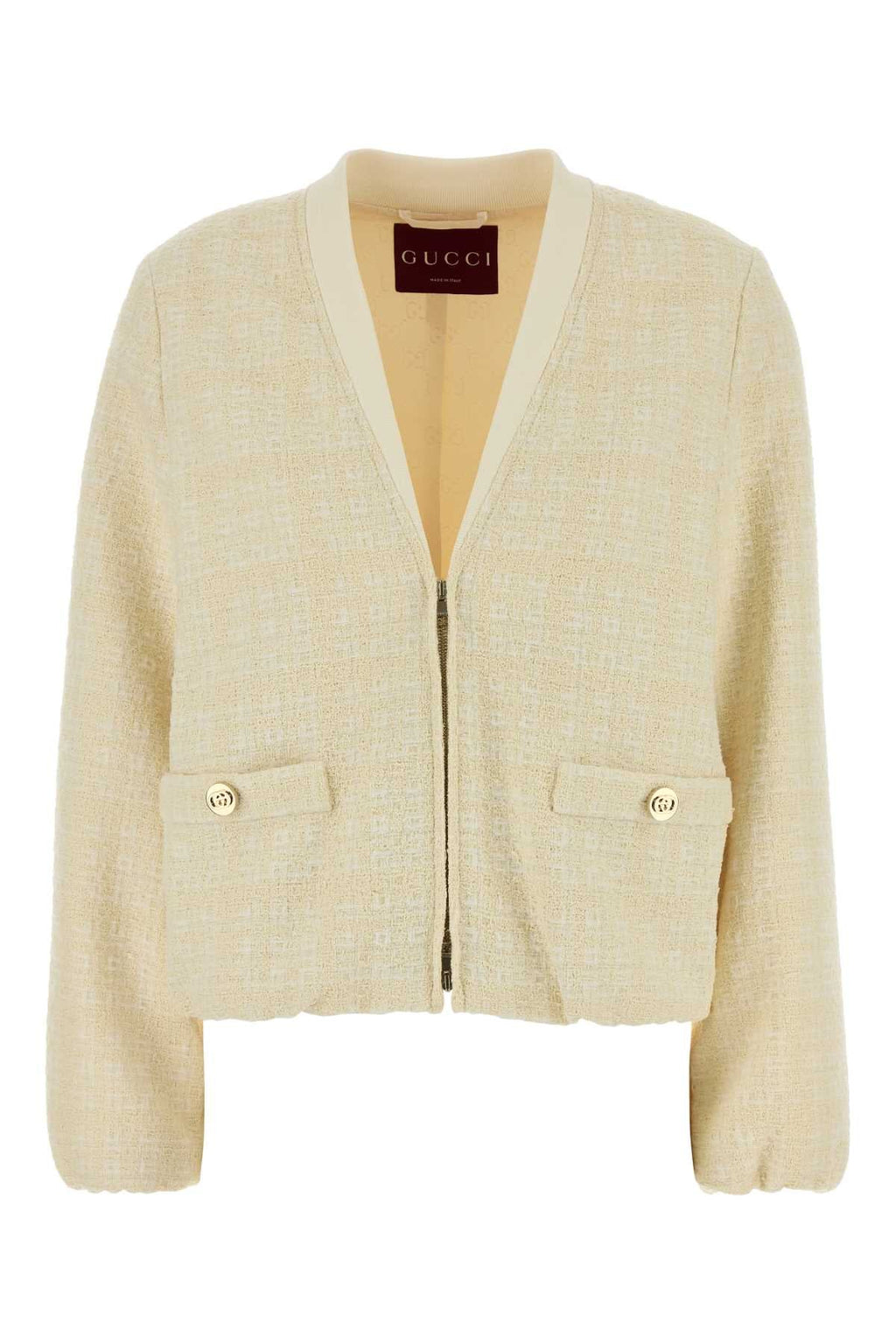 Gucci Tweed Blazer — Beige