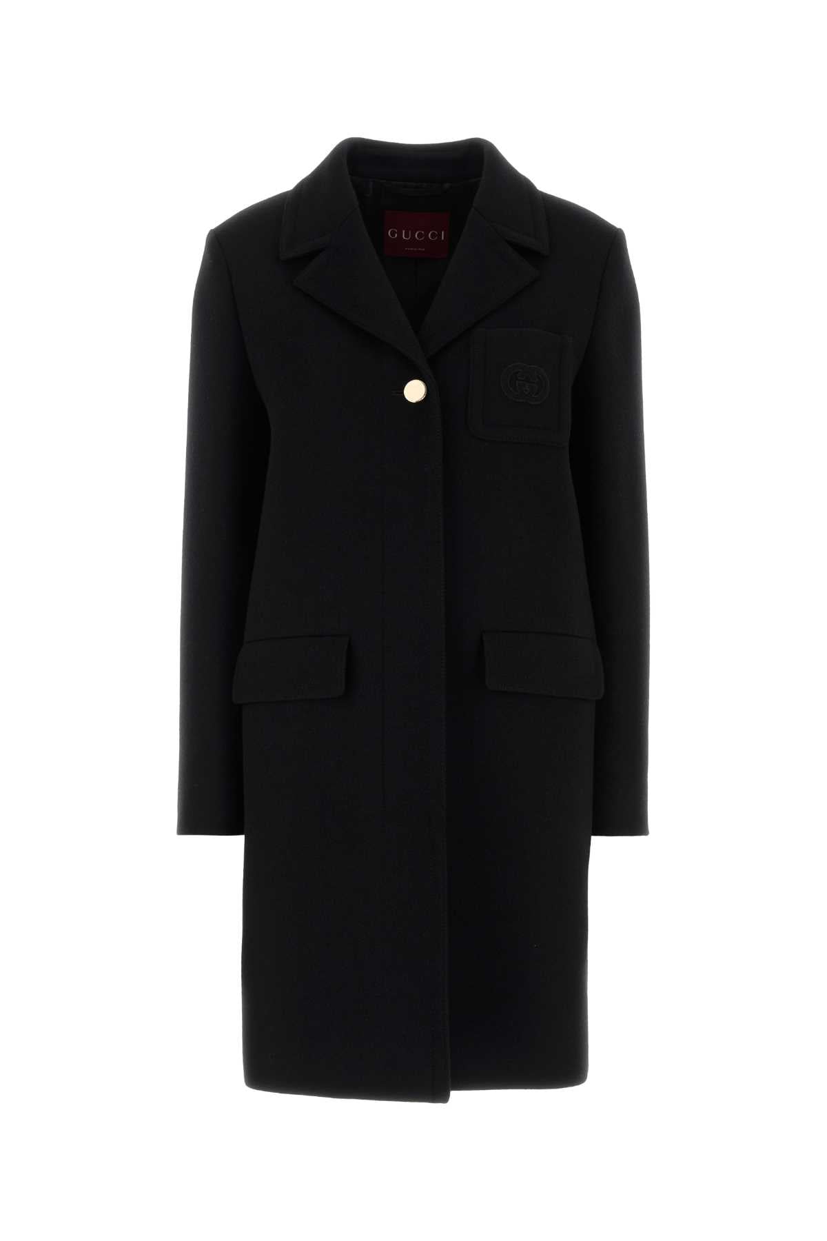 Gucci Wool Coat — Black