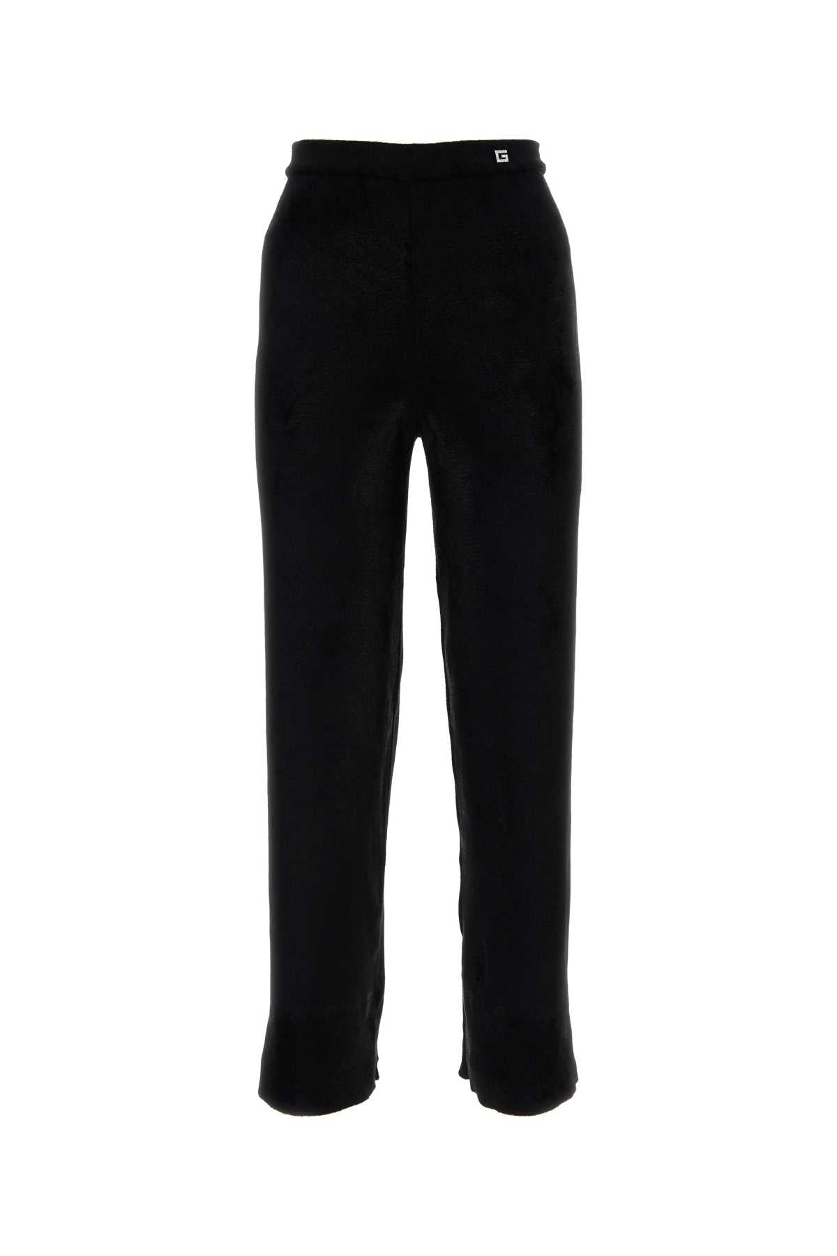 Gucci Viscose Blend Trousers — Black