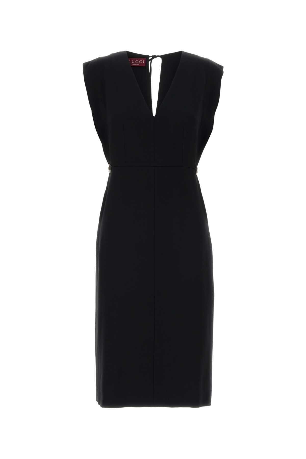 Gucci Crepe Dress — Black