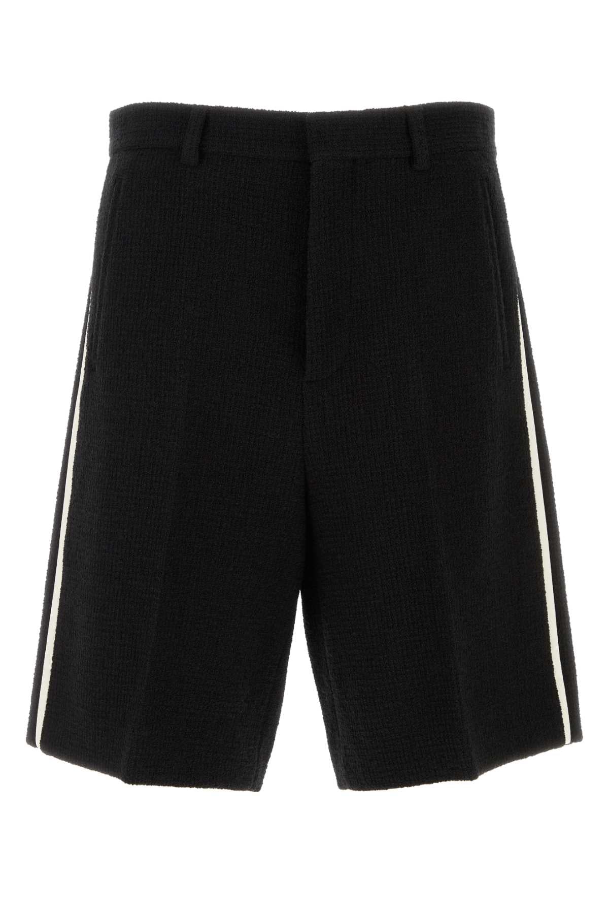 Gucci Boucle Bermuda Shorts — Black