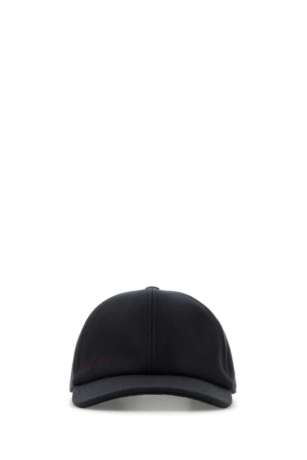 Gucci HAT Wool Baseball Cap — Navy