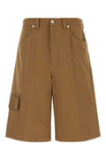 Gucci Cotton Bermuda Shorts — Camel