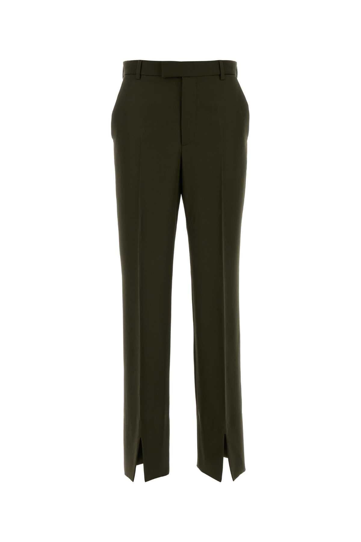 Gucci Wool Blend Trousers — Green