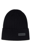 Gucci HAT Ribbed Wool Beanie — Black