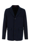 Gucci Jersey Cotton Blazer — Navy