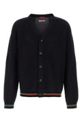 Gucci Crochet Cotton Cardigan — Navy