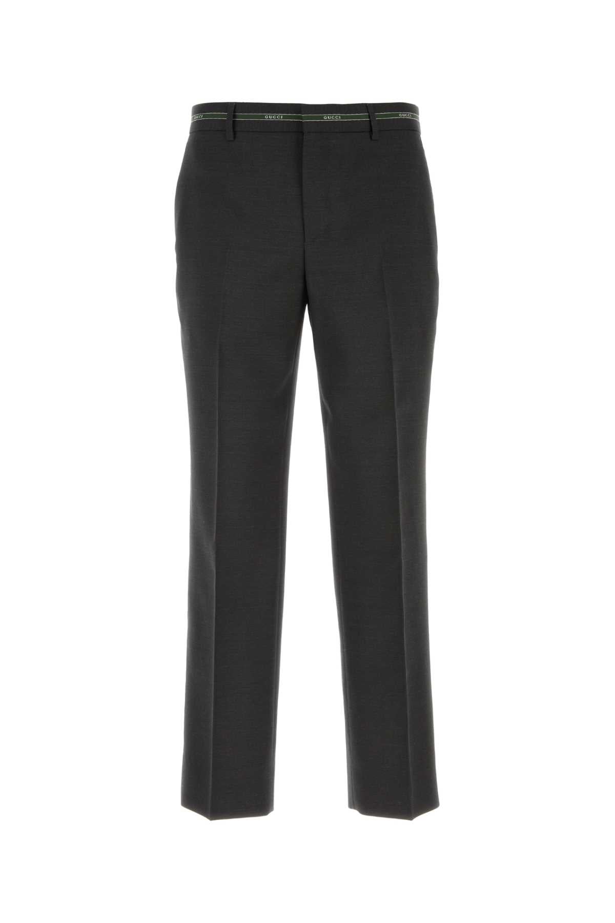 Gucci Wool Trousers — Gray