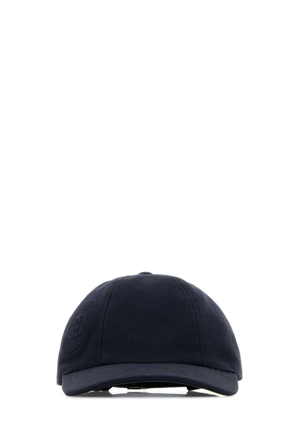 Gucci HAT Logo-Embroidered Cotton Baseball Cap — Navy