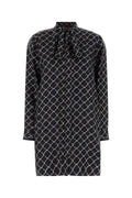 Gucci Printed Silk Dress — Black