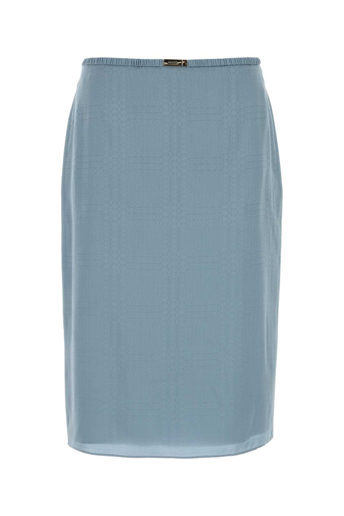 Gucci Silk Skirt — Blue