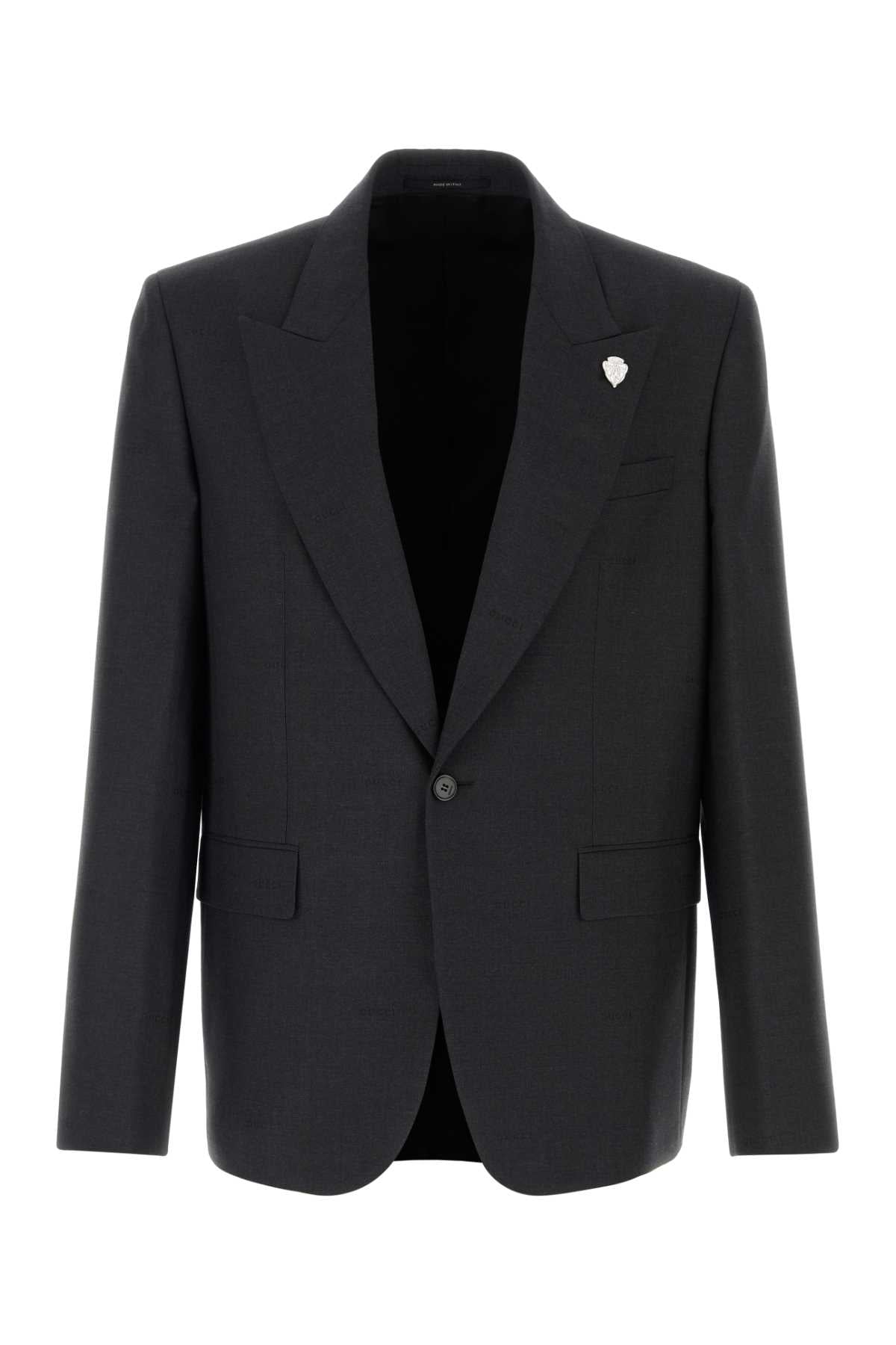 Gucci Wool Blazer — Gray