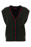 Gucci Wool Ribbed Vest — Green