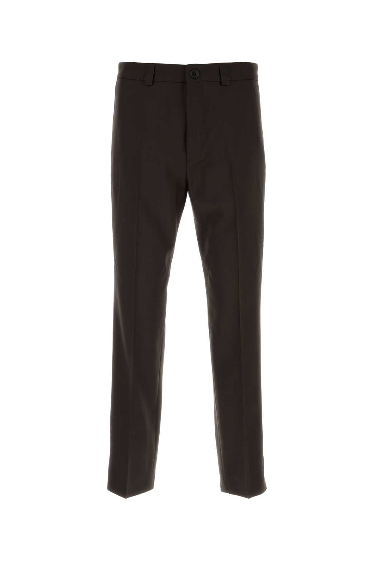 Gucci Wool Gabardine Trousers — Brown