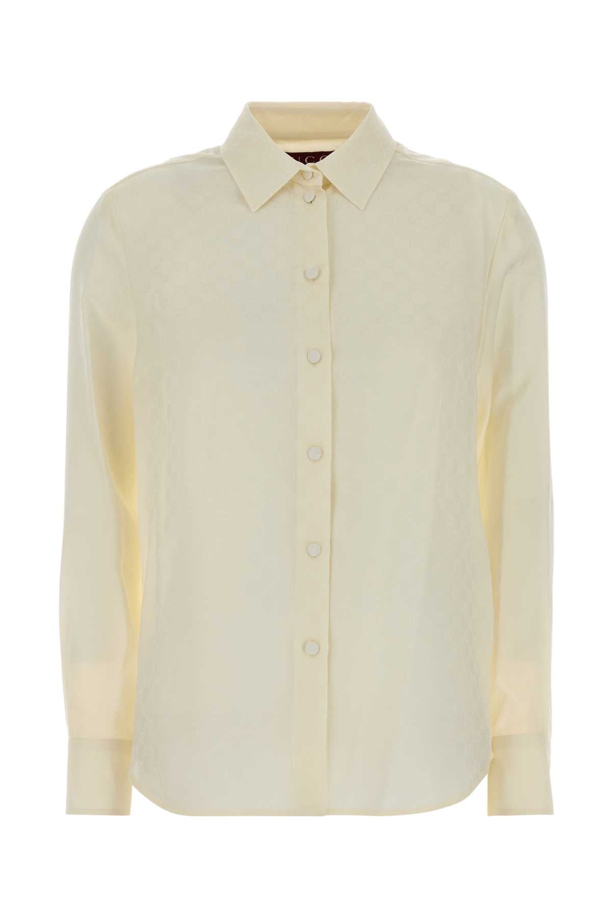 Gucci Silk Crepe Shirt — White