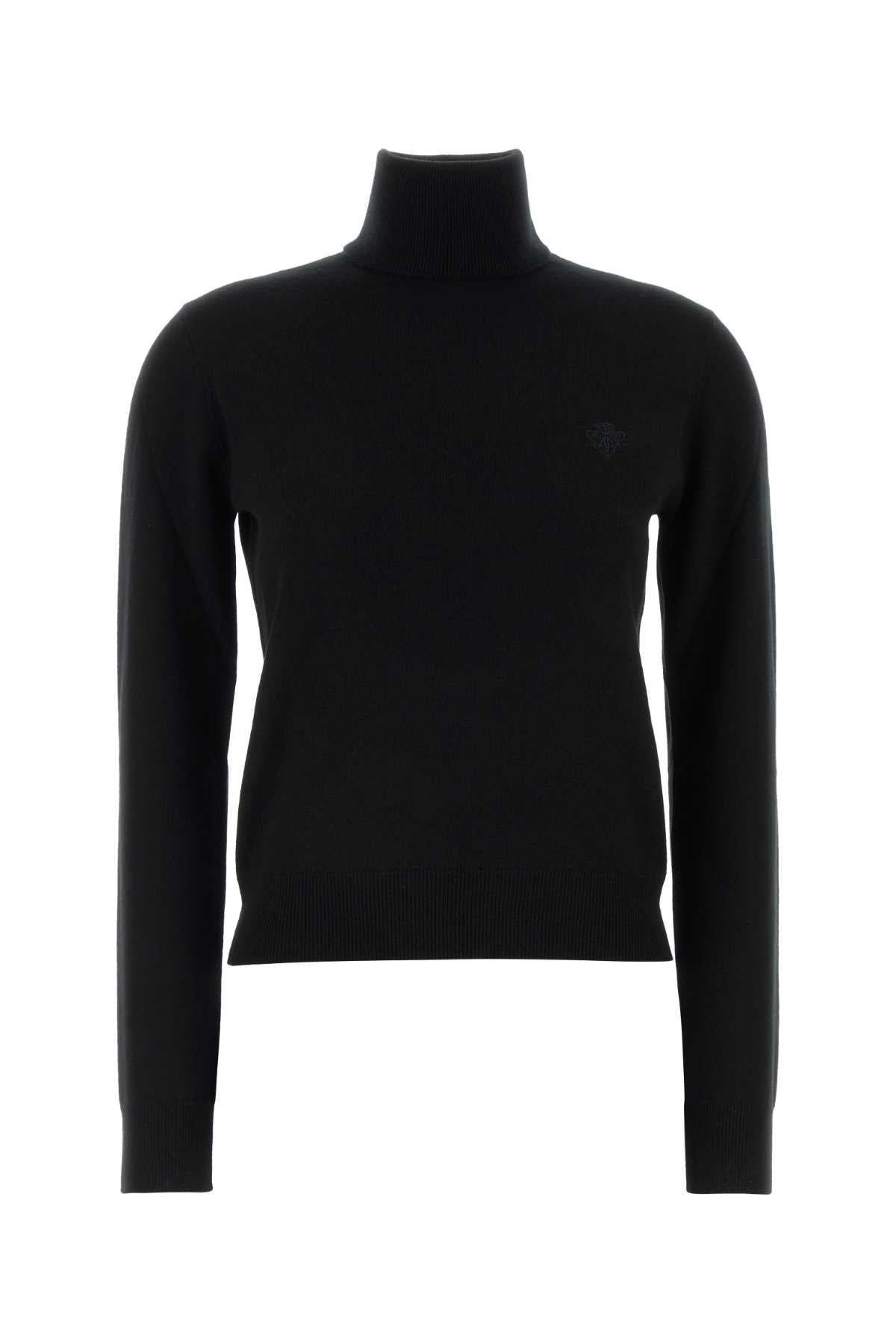 Gucci Wool Turtleneck Sweater — Black