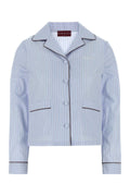 Gucci Striped Poplin Shirt — Blue