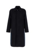 Gucci Wool Blend Coat — Navy