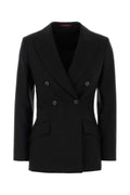 Gucci Striped Wool Blazer — Black