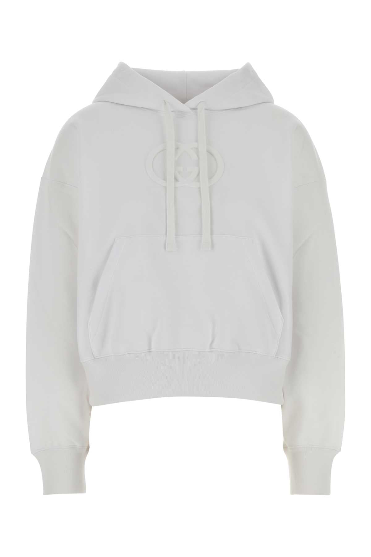 Gucci Cotton Oversized Hoodie — White