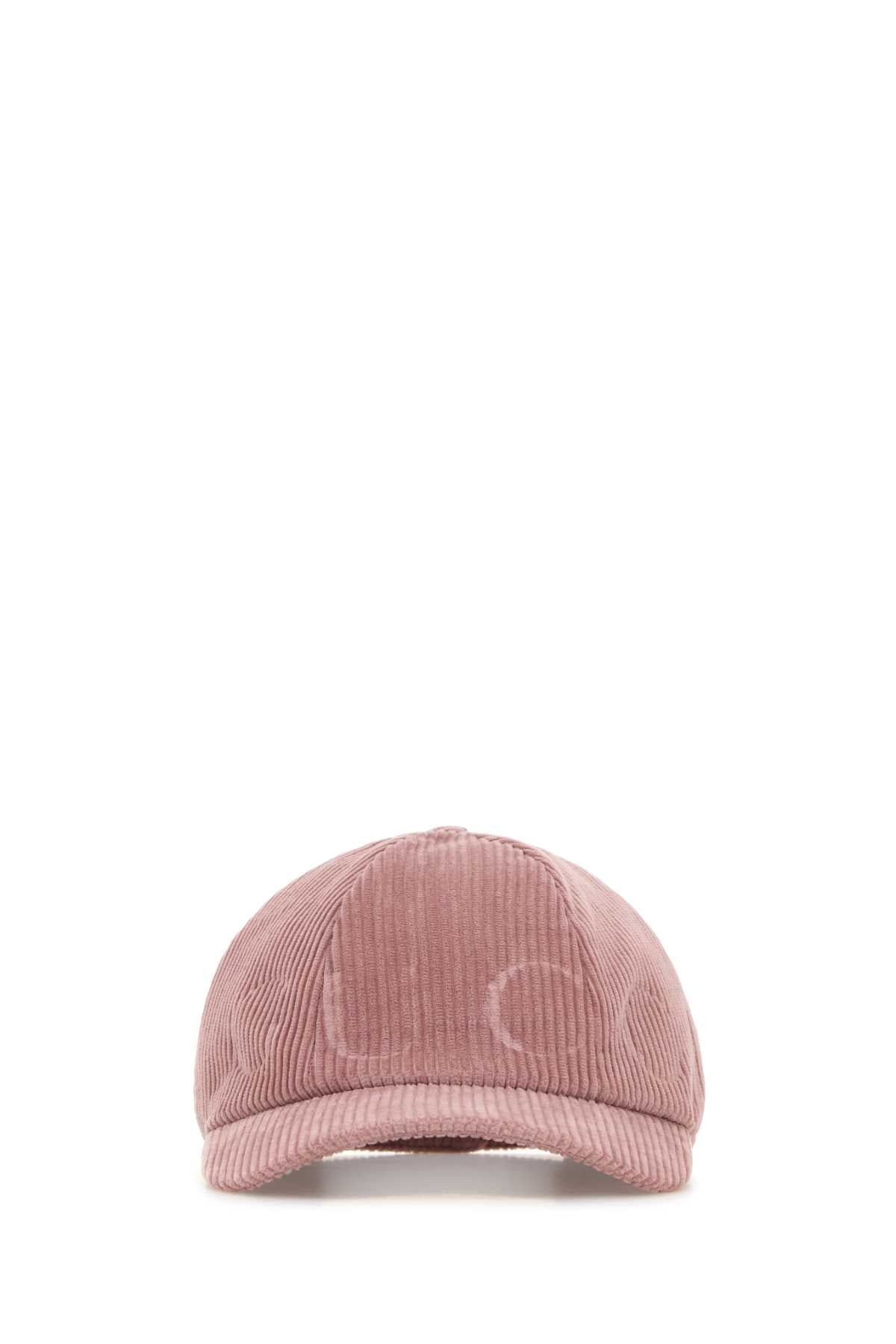 Gucci BASEBALL Corduroy Baseball Cap — Pink