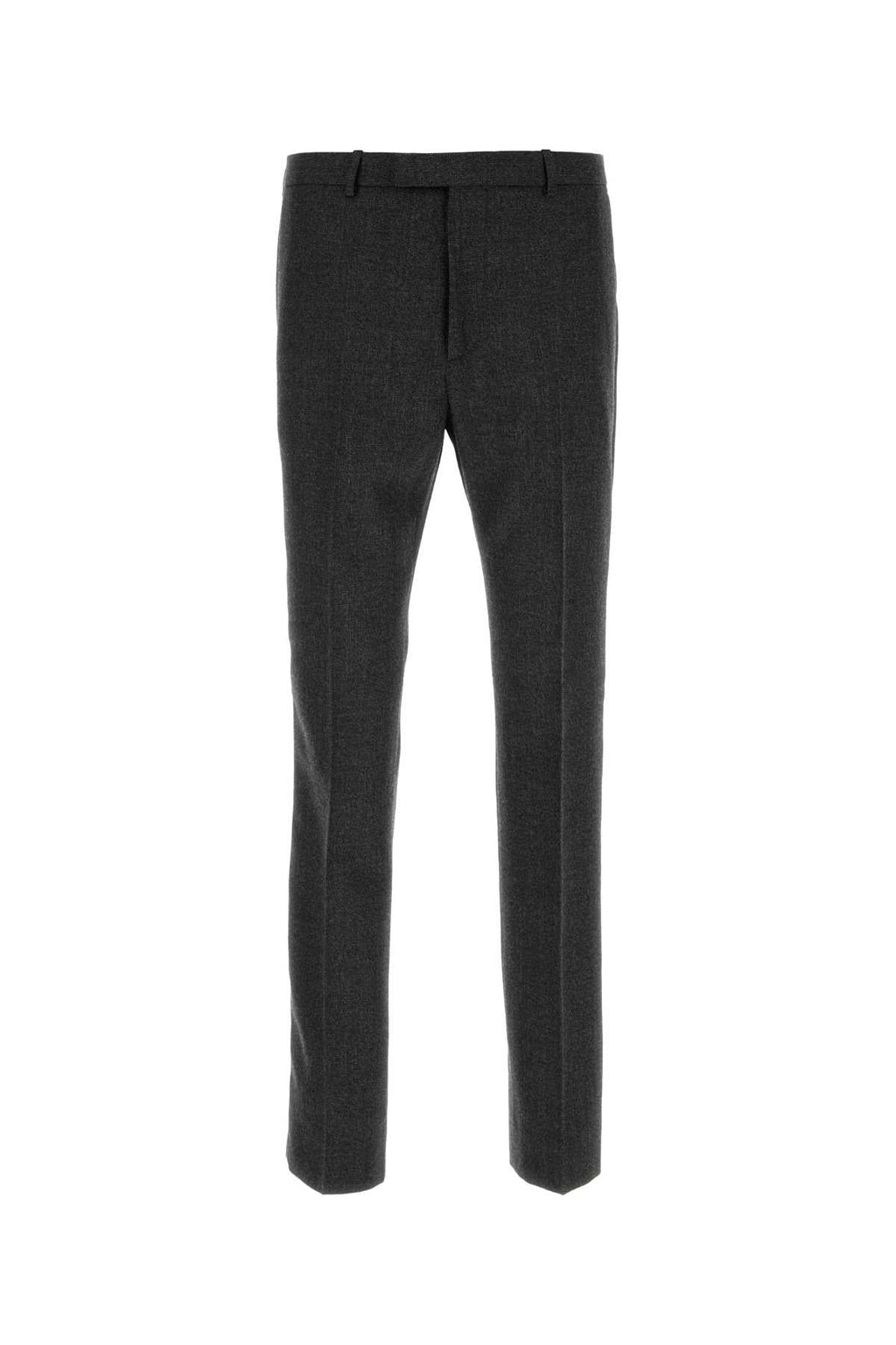 Gucci Melange Wool Trousers — Gray