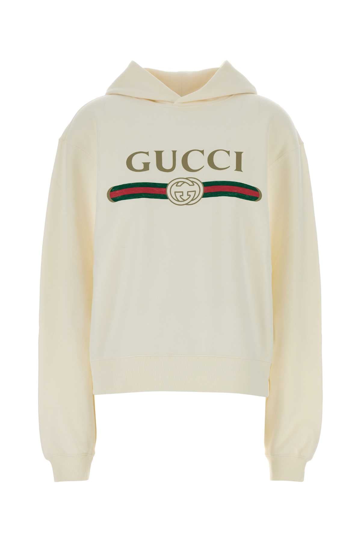 Gucci Regular Hoodie — White