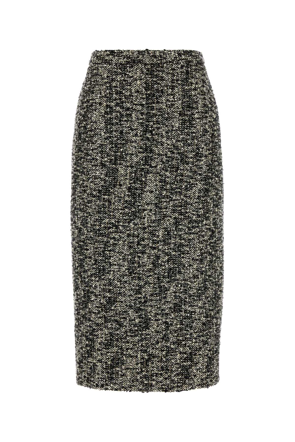 Gucci Bouclé Tweed Skirt — Multicolor