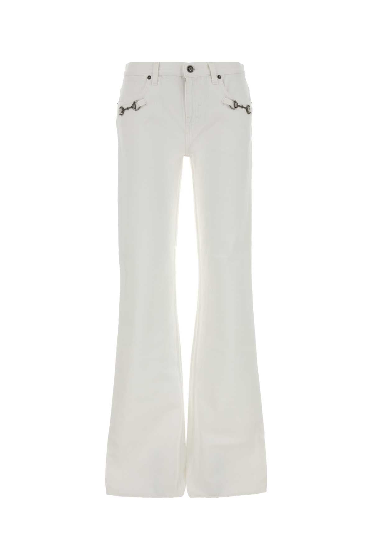 Gucci Rise Jeans — White