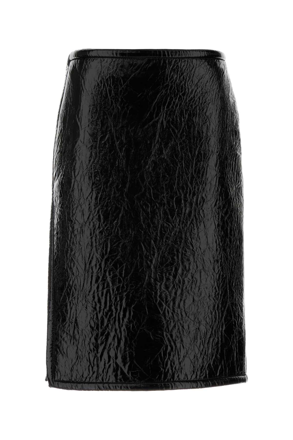 Gucci Lamb Leather Skirt — Black