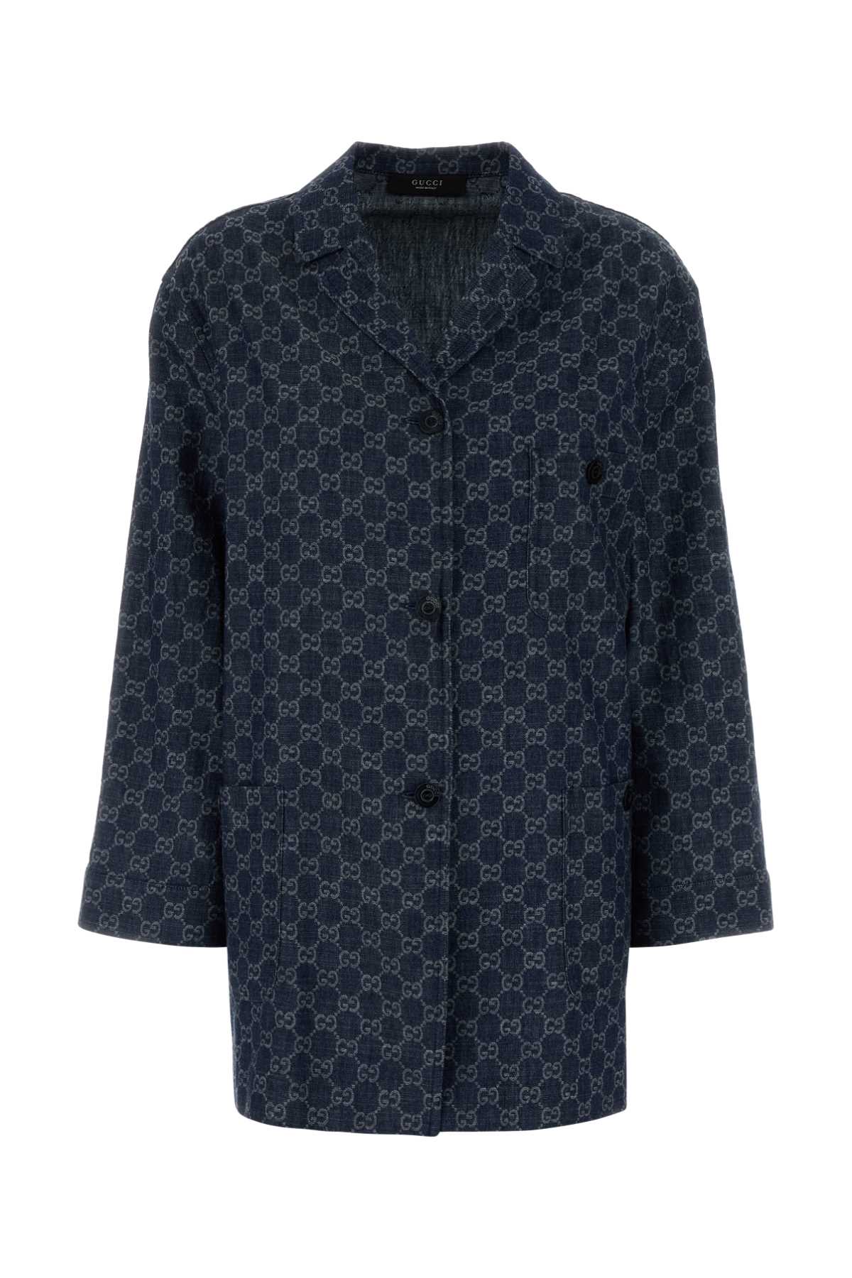 Gucci Shirt Blazer — Blue