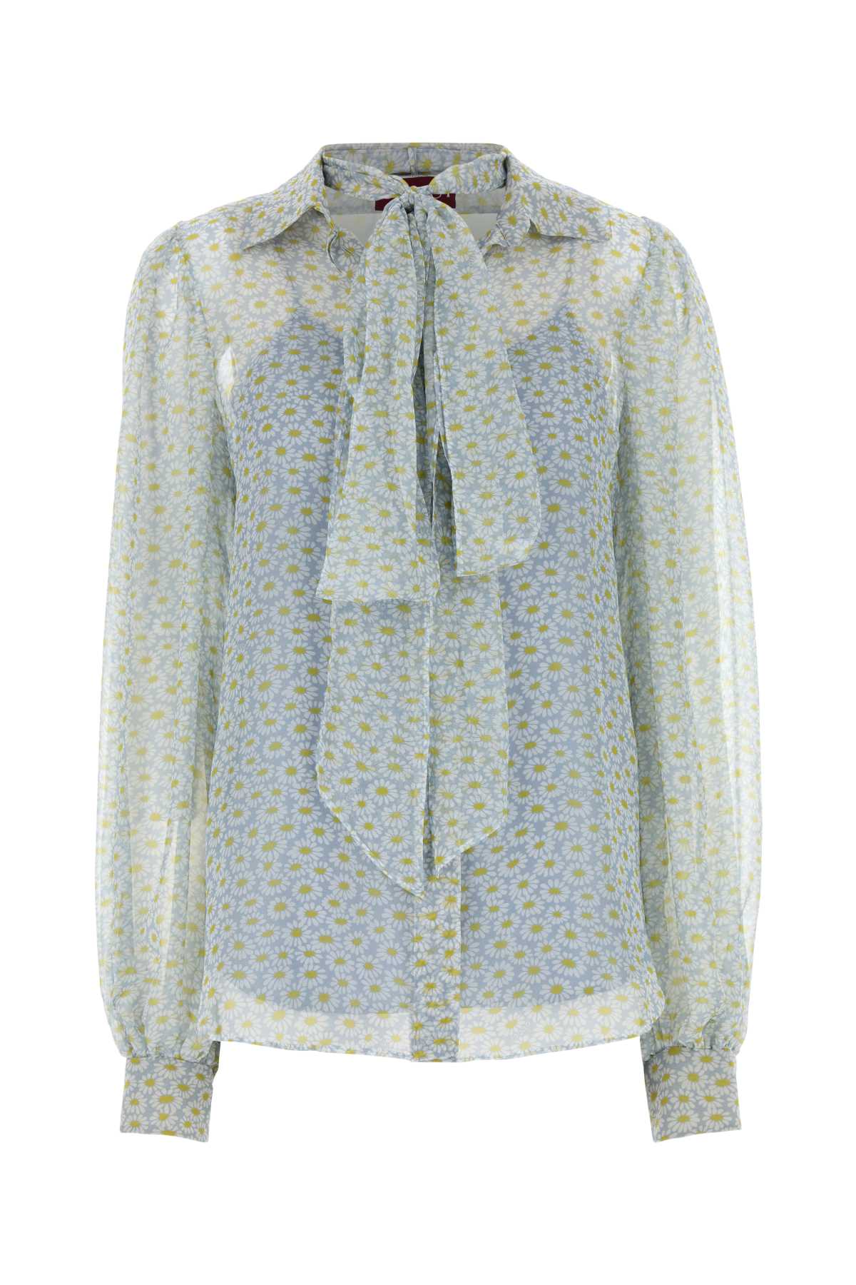 Gucci Printed Chiffon Shirt — Multicolor