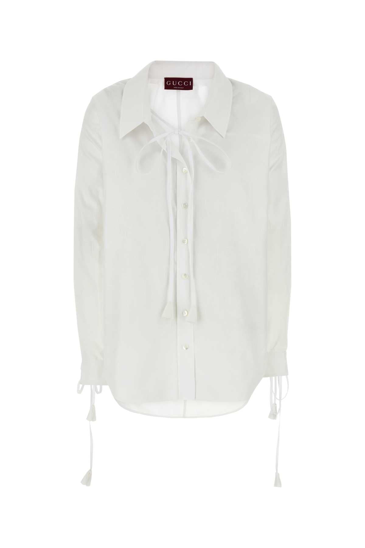 Gucci Poppy Shirt — White