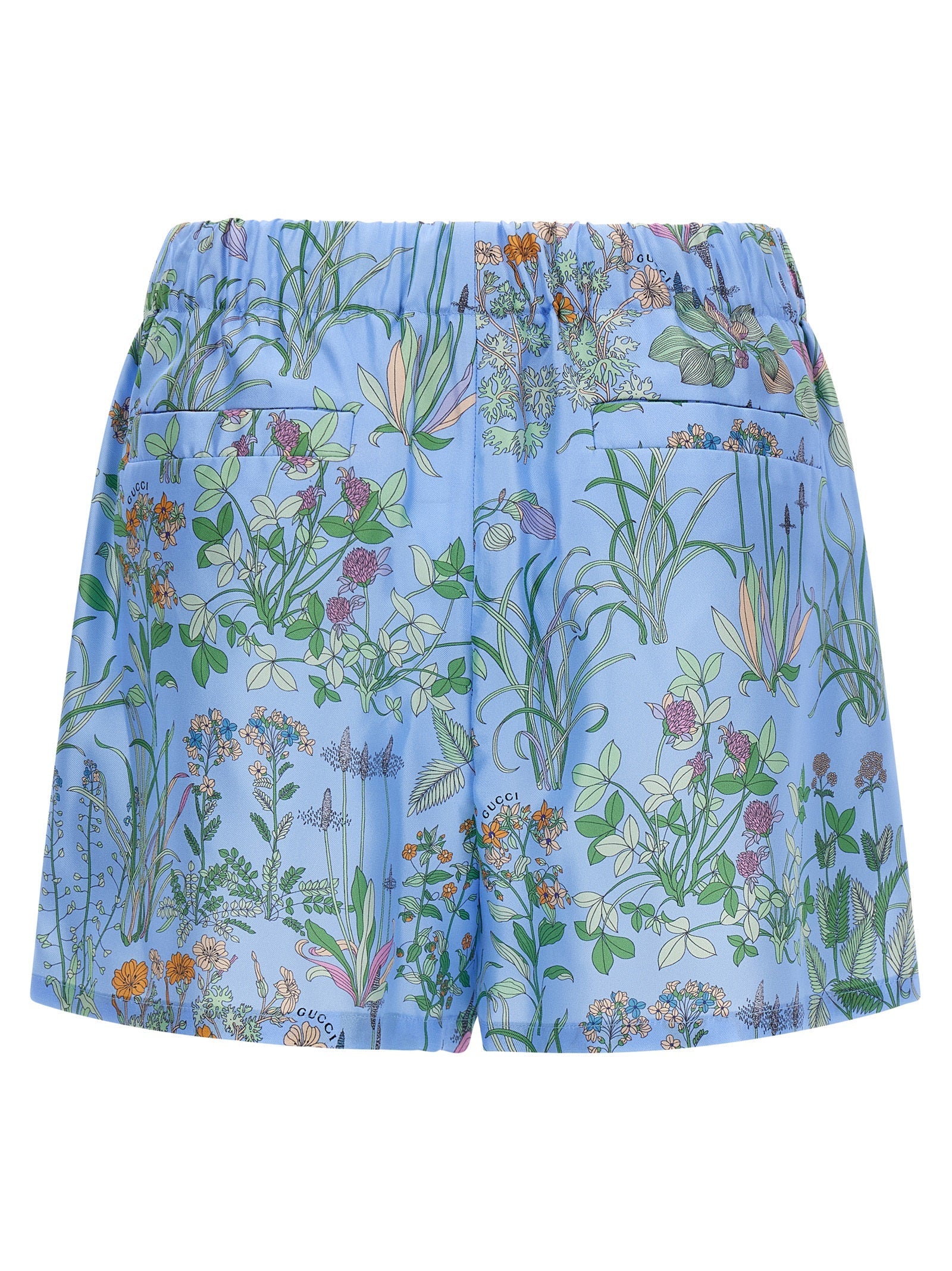 Gucci Flora Bermuda Shorts — Blue