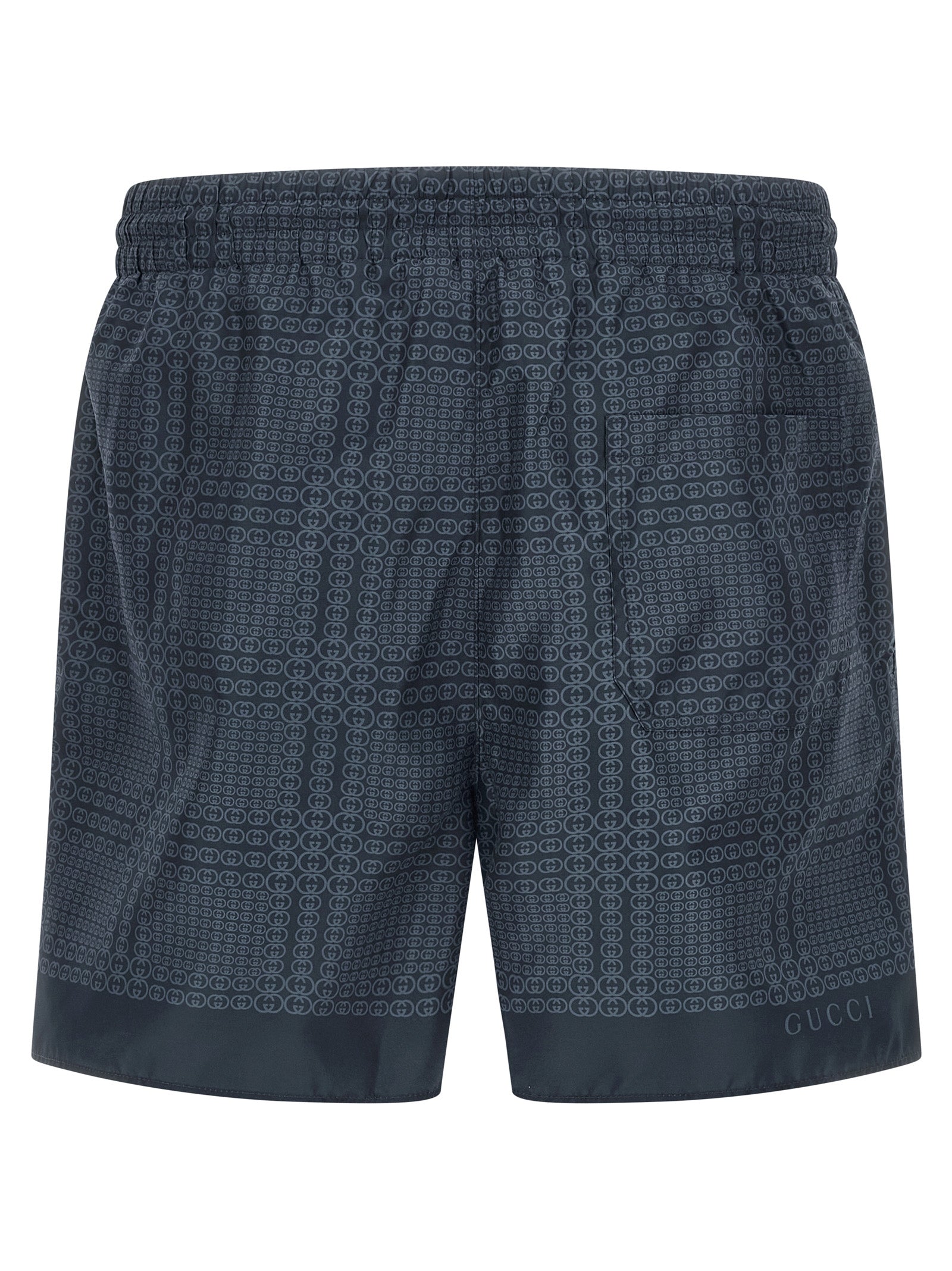 Gucci Gucci Incrocio GG Print Swim Shorts — Blue